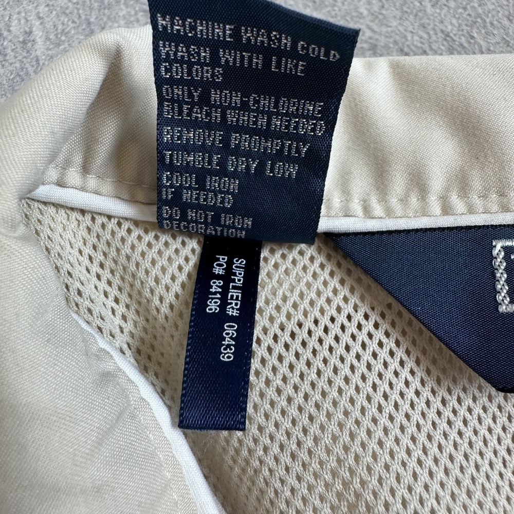 Polo Ralph Lauren 1/4 Zip Pullover Jacket Mens XL Beige Mesh Lined Windbreaker - Picture 5 of 12